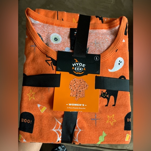 NWT Hyde & EEK! Boutique Women's 2 Piece Halloween Family Sleep Pajama Set L - Picture 1 of 7